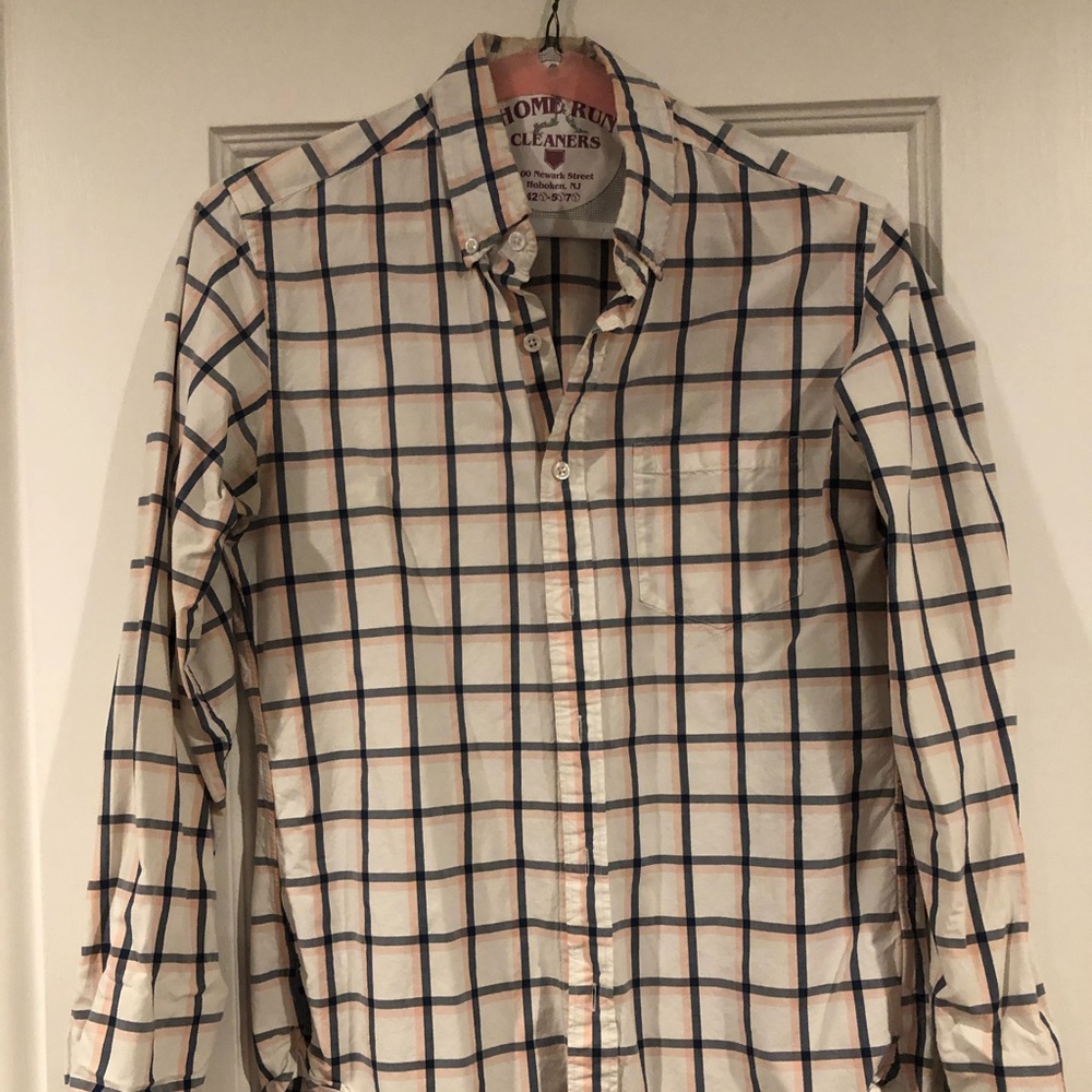 J crew slim fit plaid button down shirt